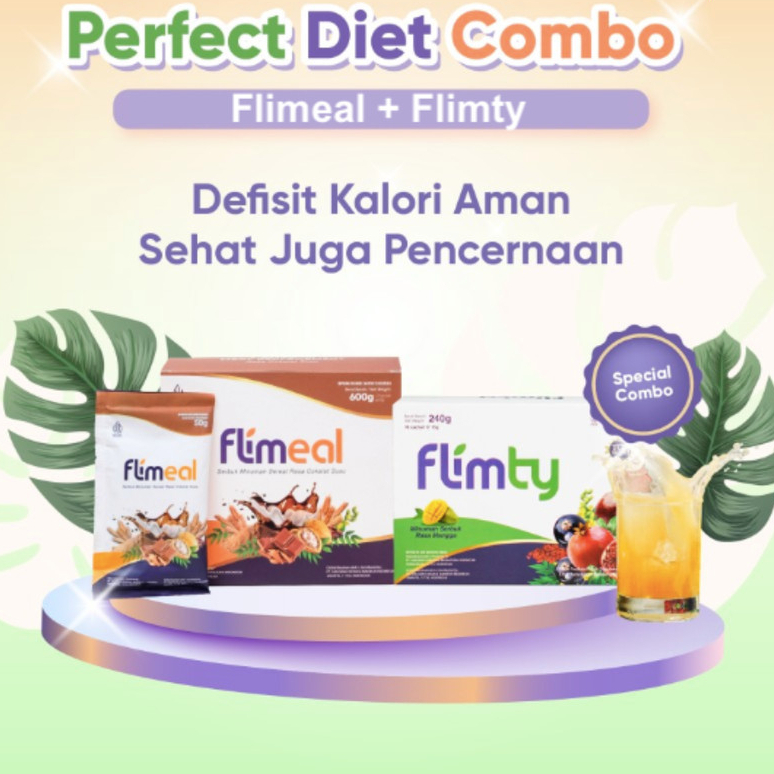 

Bundling Diet Combo 1 Box FLIMTY dan 1 Box FLIMEAL Flimty Pelangsing Ampuh