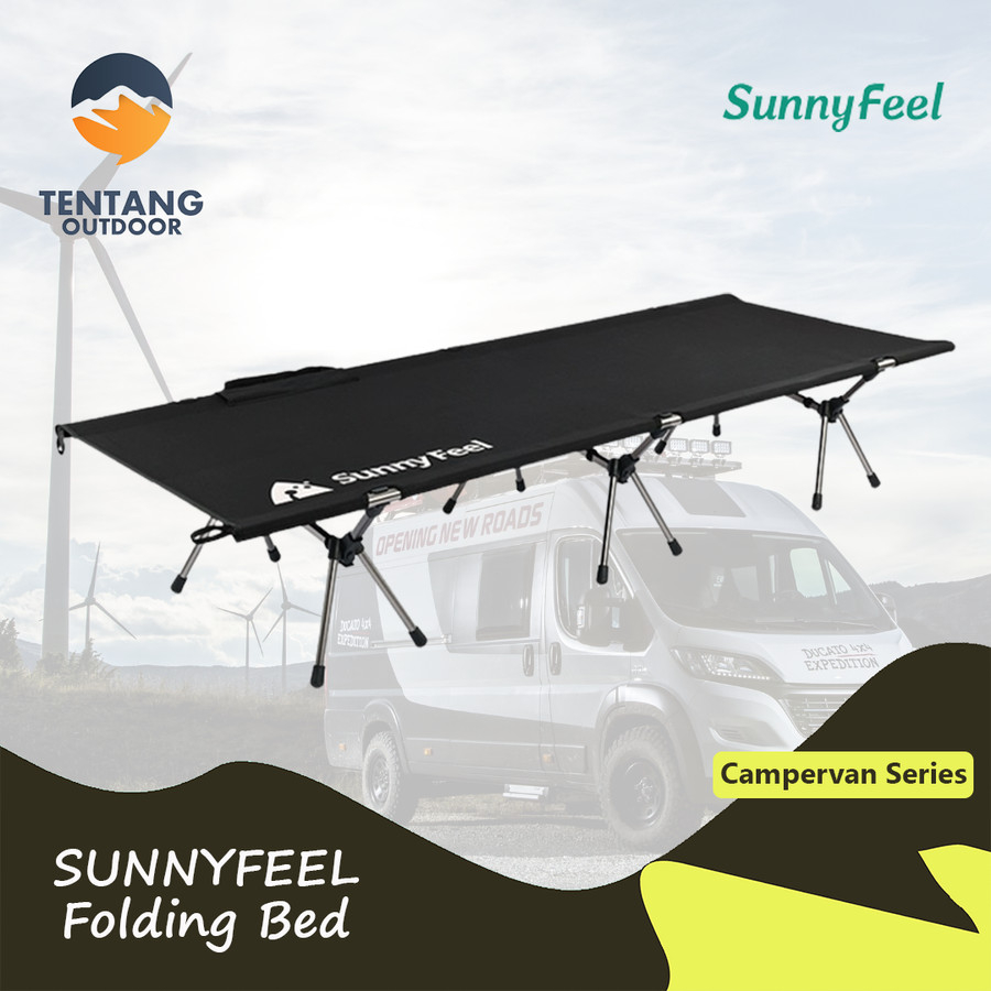 SUNNYFEEL Ranjang Lipat Portable Folding Bed Velbed Camping Bed Outdoor