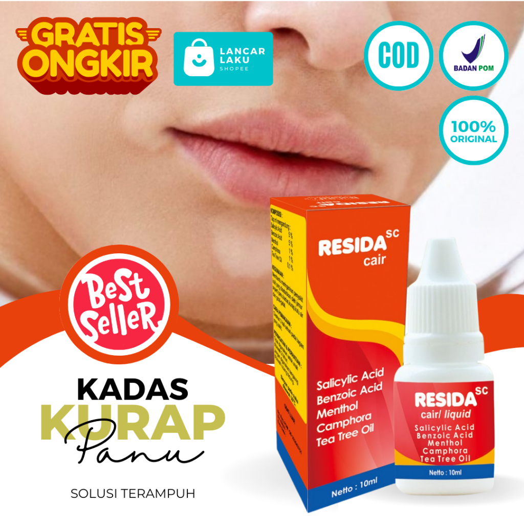 Resida Cair Obat Panu Original Obat Panu Paling Ampuh 100% Cair Original Bpom Penghilang Gatal Untuk