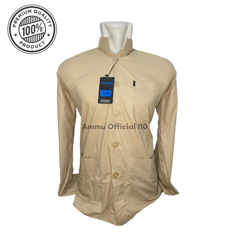 Baju Koko Ammu Warna Coksu/Crem Tua