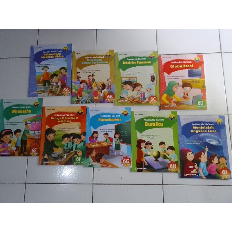 PENDALAMAN BUKU TEKS TEMATIK SD KLS 6A,6B,6C,6D,6E,6F6G,6H,6I, EDISI REVISI 1SET