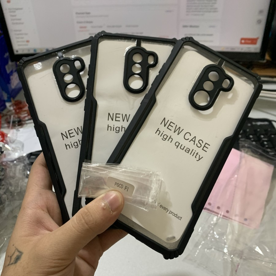 Case Hp For Xiaomi Pocophone F1 Casing Airbag Fusion Shockproof Softcase