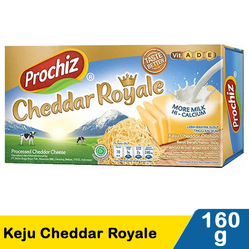 

PROCHIZ Keju Cheddar Royale 160 gram