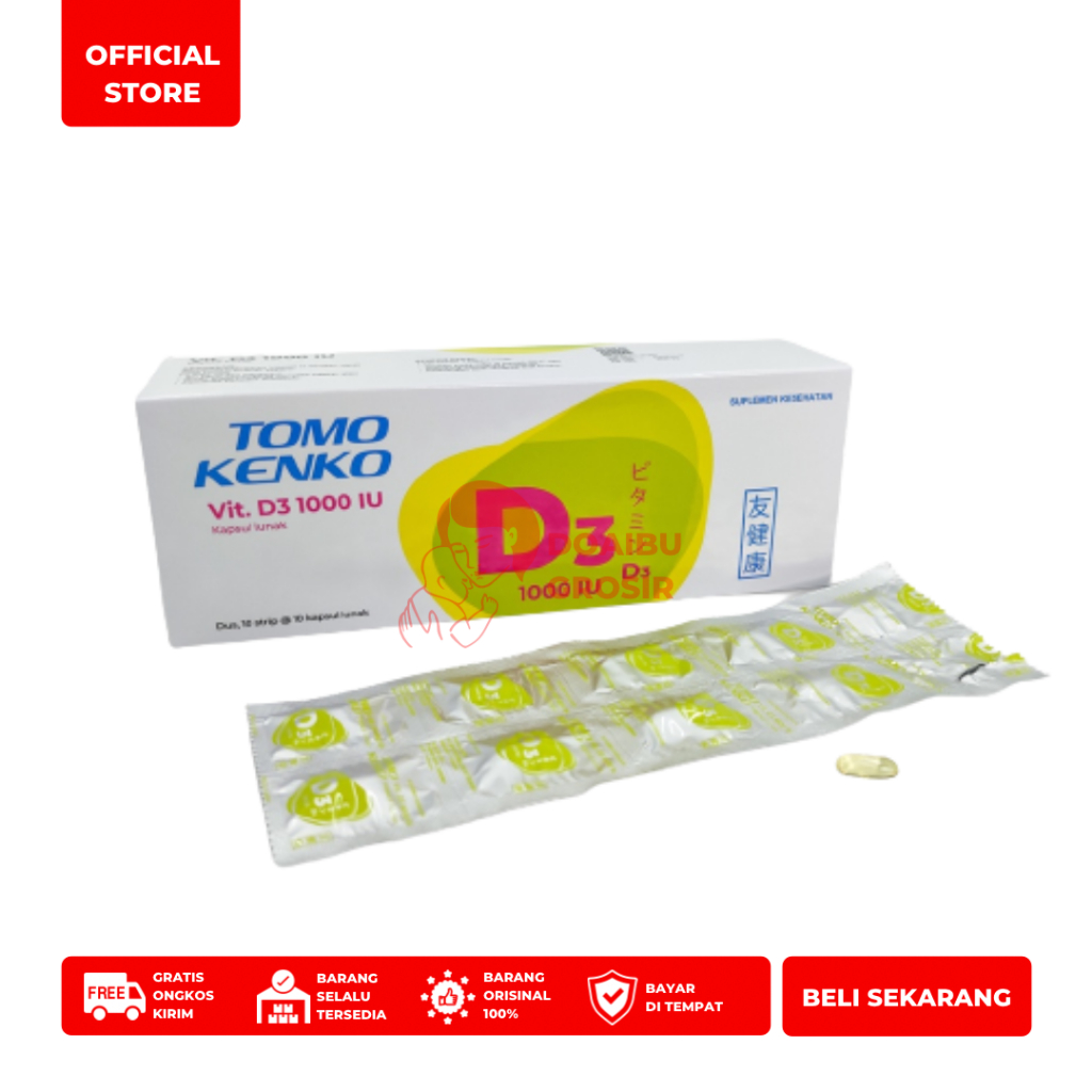 Tomo Kenko Vitamin D3 1000 IU Box