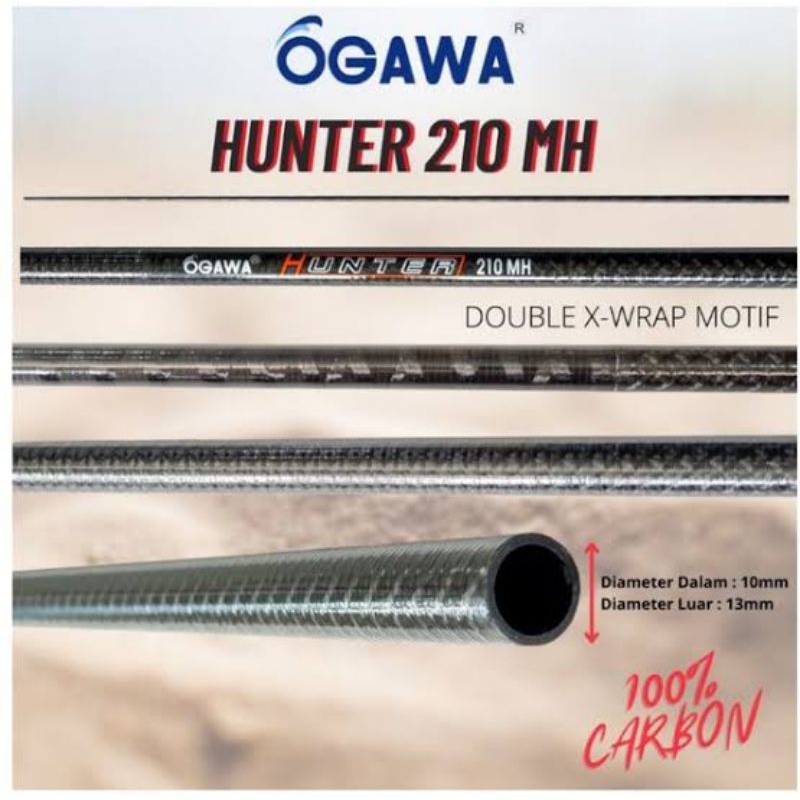 Blank Carbon Hollow OGAWA HUNTER 210MH
