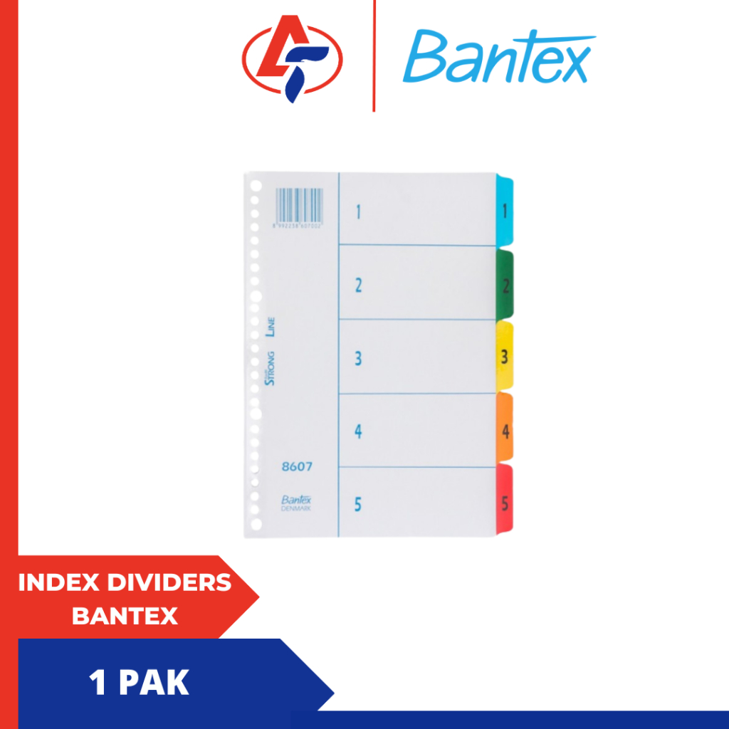 

Index Dividers A5 BANTEX 1 Pak Isi 6 Pcs