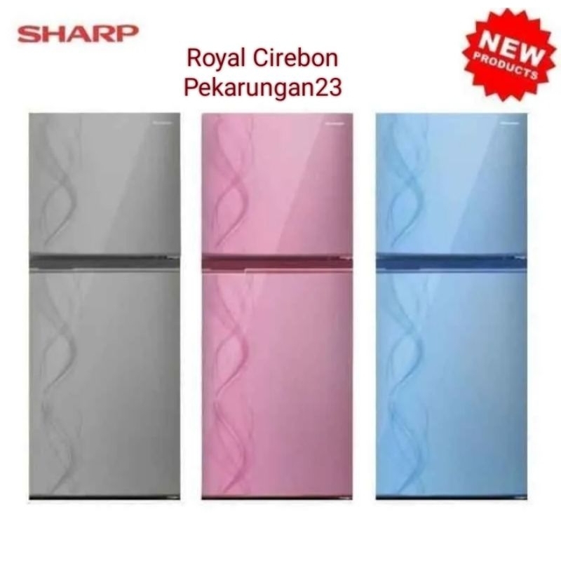 Kulkas sharp 2 pintu SJN-237 ND-AS/AB( wilayah kota cirebon)