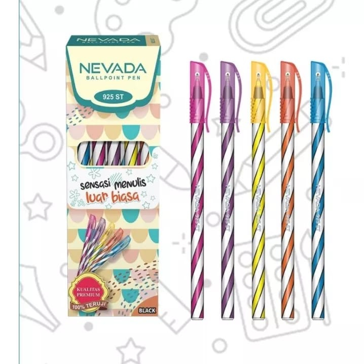 

[CUTIE BABY] Pena Motif Lilin Warna Warni / Pena Ulir Spiral / Bolpen Motif Lilin