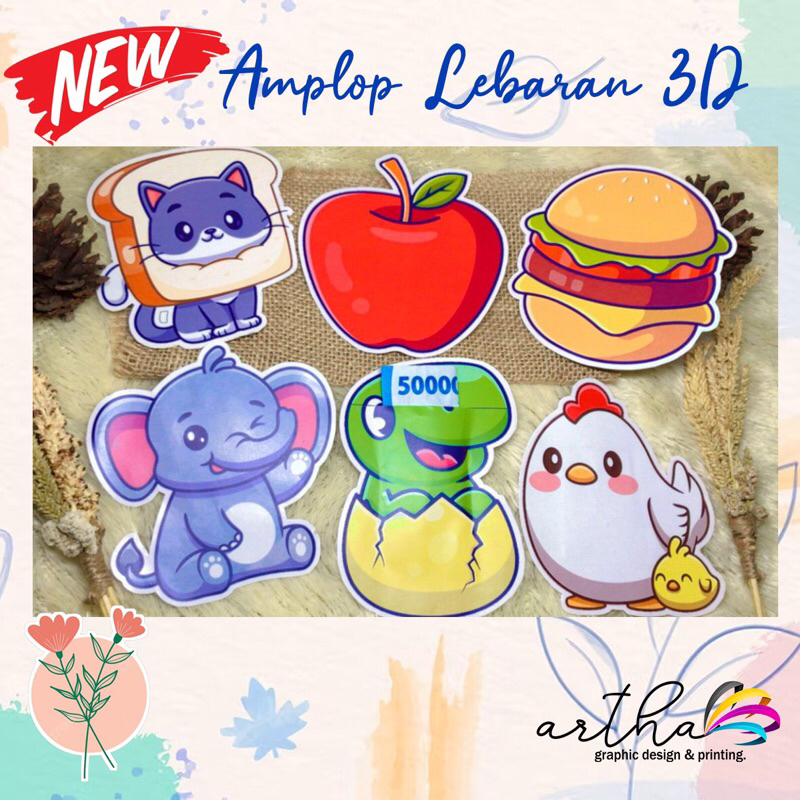 

[ 5 PCS ] AMPLOP 3D SIAP PAKAI UNTUK LEBARAN NATAL IMLEK ANGPAU