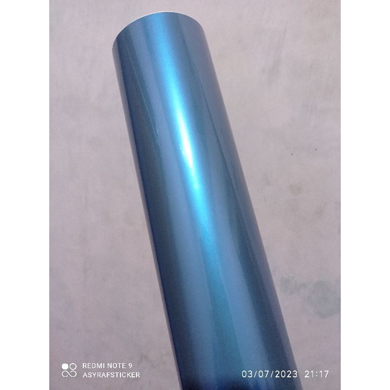 Sticker skotlet motor abu lembayung biru