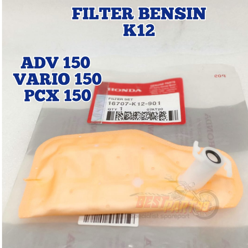 Filter Bensin K12 ADV 150 -VARIO 150 -PCX 150 Kualitas Original Ori Asli Bermutu FILTER SET