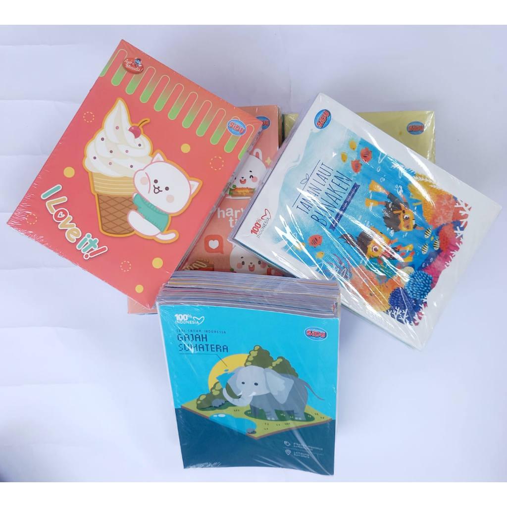 

(PROMO GRATIS) BUKU TULIS SIDU ISI 10 PCS BUKU GRATIS 10 PCS SAMPUL COKLAT, 2 PCS PENSIL 2B