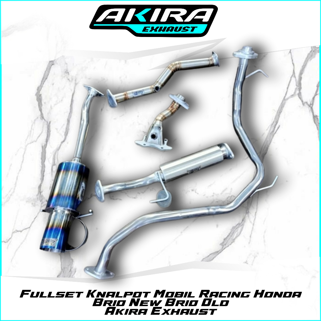 Fullset Knalpot Mobil Racing Honda Brio New Brio Old Akira Exhaust