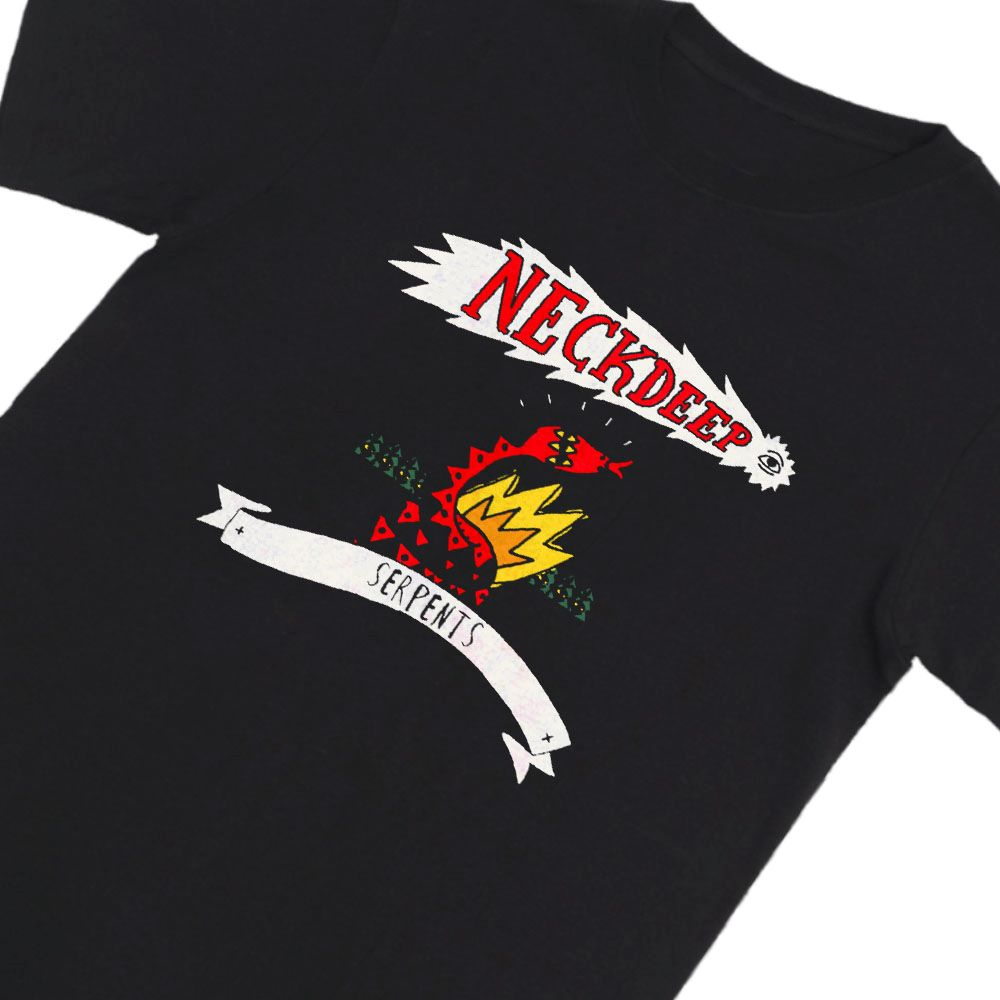 Kaos Tshirt Band Vintage Neck Deep Merchandise by RughSide