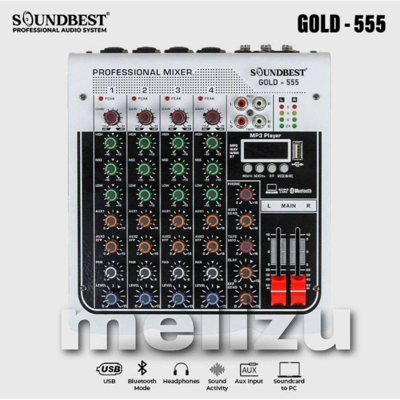 Mixer Soundbest Gold 555 Original 4 Channel