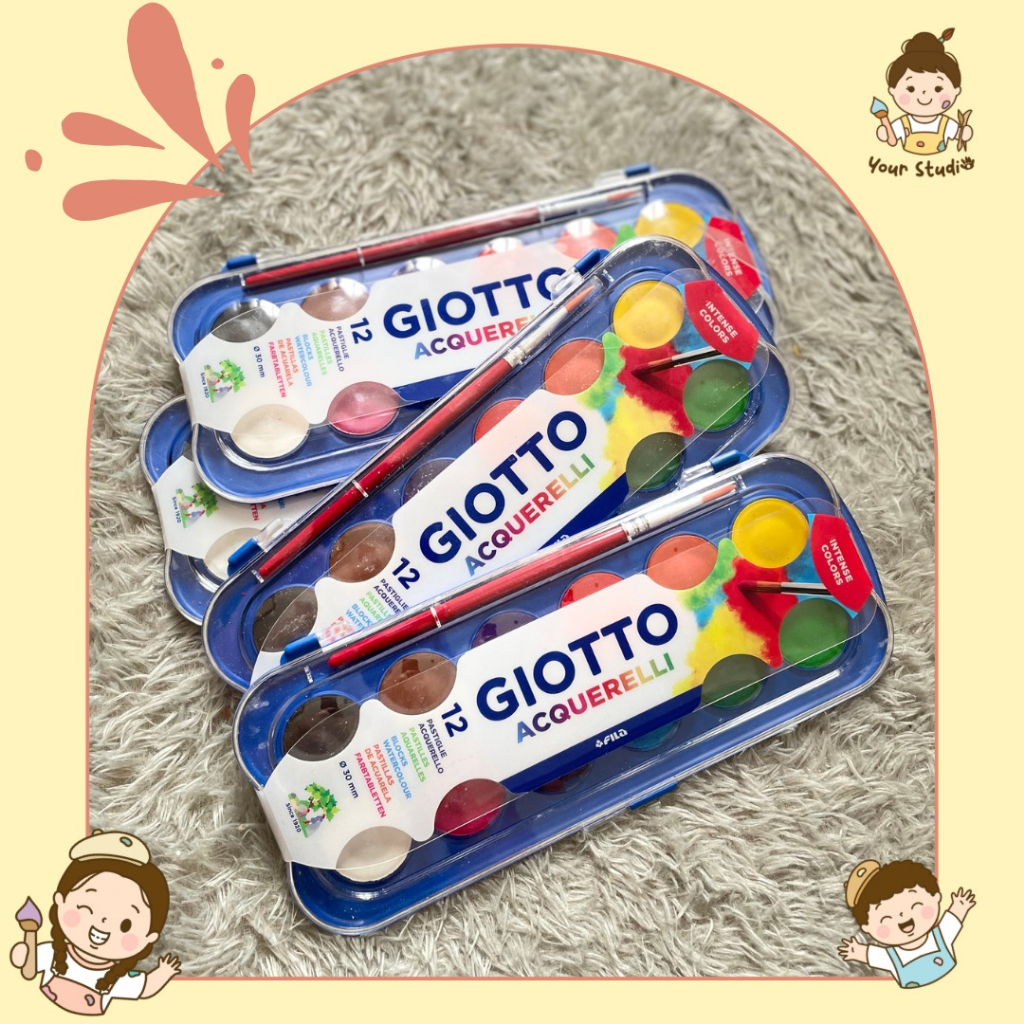 

Cat Air Giotto 30mm Besar 12 Warna (Giotto Acquerelli Watercolour)