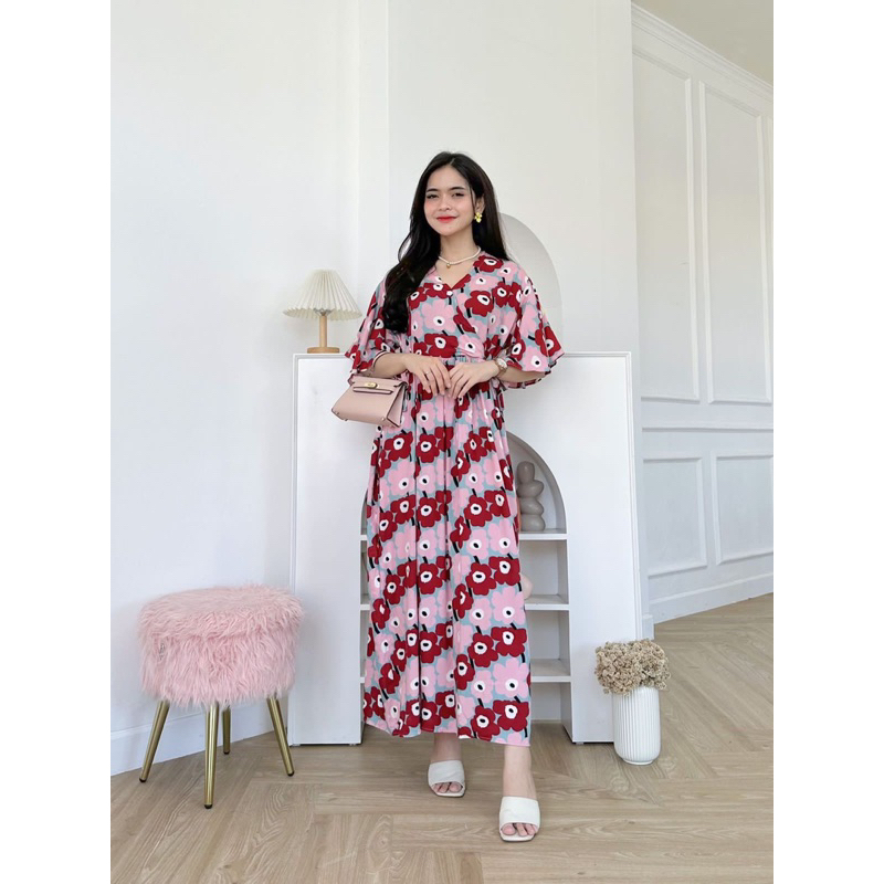 KAREEN DRESS/DASTER KIMONO BUSUI-KATUN RAYON PREMIUM HD.ID