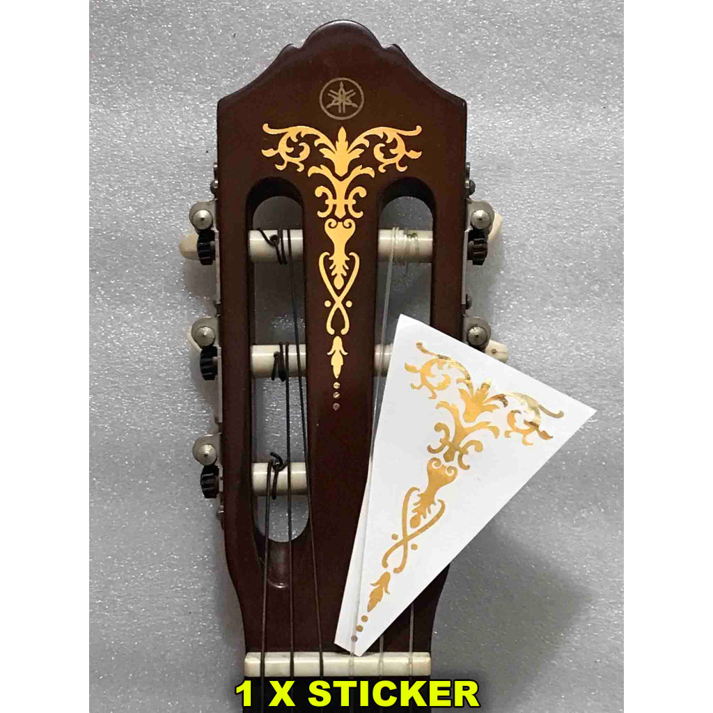 Torch Gothic Tribal Stiker ornament headstock gitar klasik Akustik Elektrik universal keren aestheti