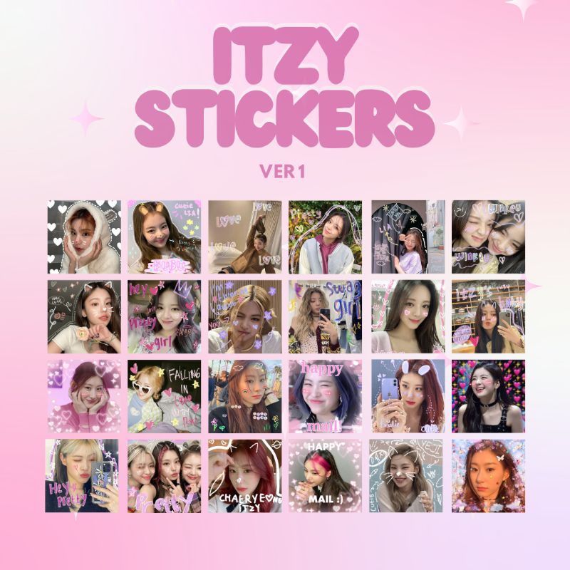 

[90 PCS] ITZY LOVE MAIL STICKER FREBIESS STICKER DECO KPOP