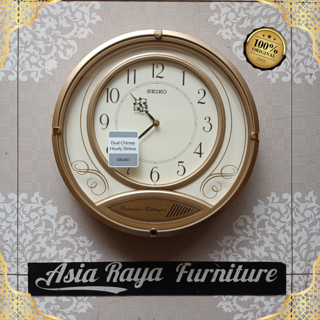 Jam Dinding Asli Seiko Original 36 cm Garansi