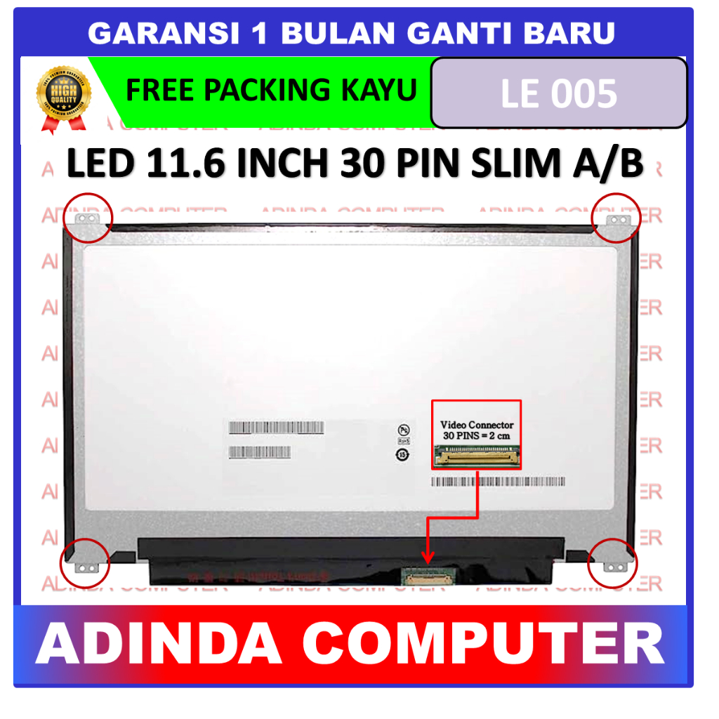 LED LCD Layar Asus EeeBook E202 E203 E203M E202SA