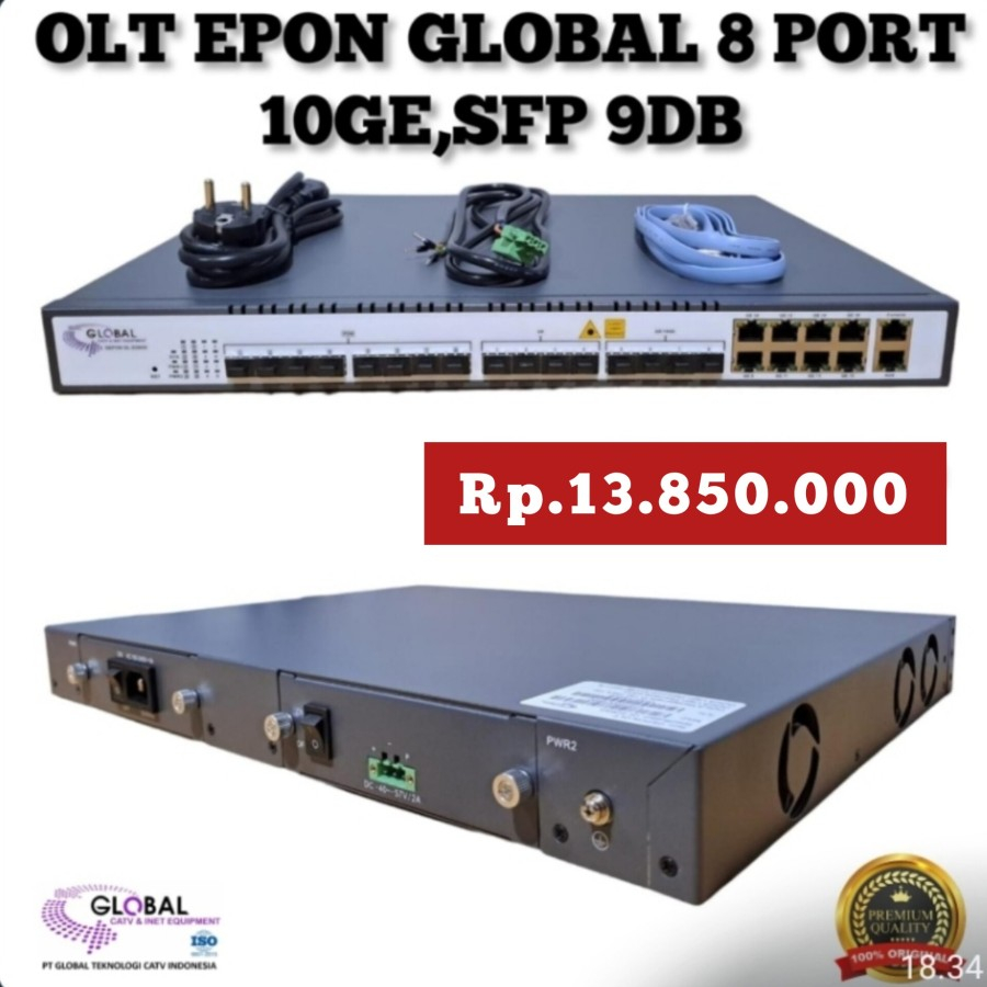 OLT EPON 8 port GLOBAL UPLINK 10GE