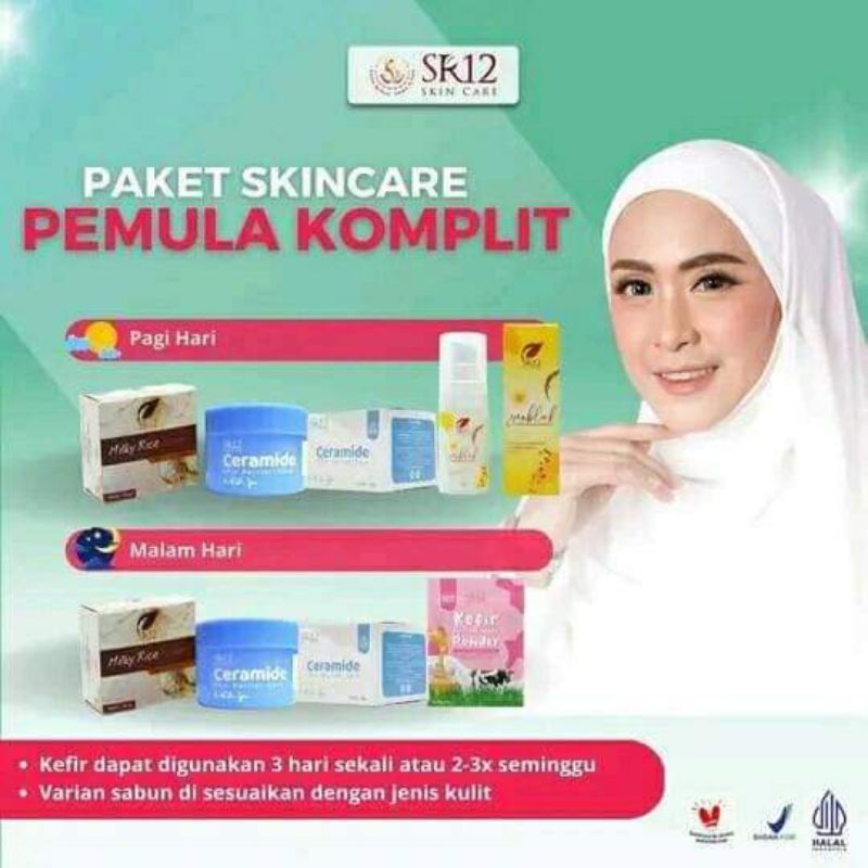 PAKET PEMULA KOMPLIT SR12 HERBAL SKINCARE