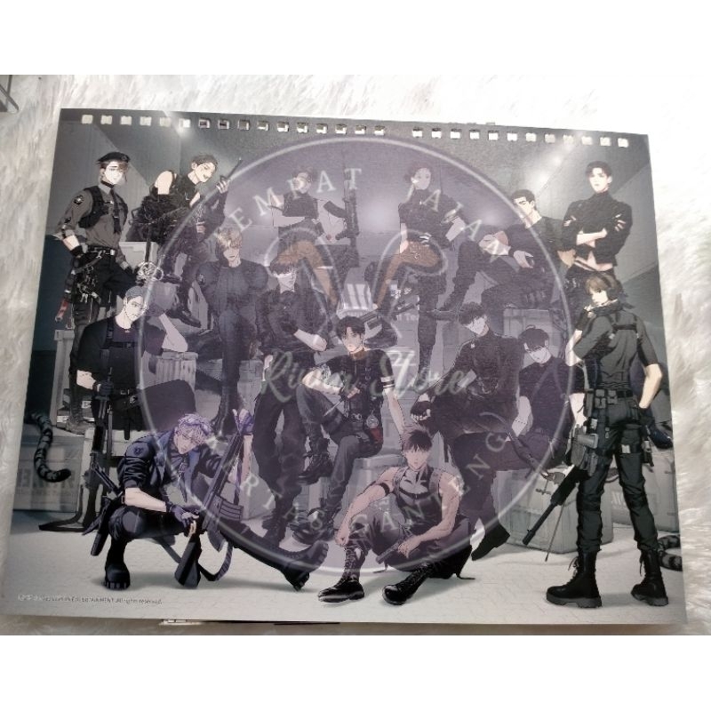 ILUSTRATION ONLY CALENDER LEZHIN SEASON GREETING 2023 BLACK RABBIT