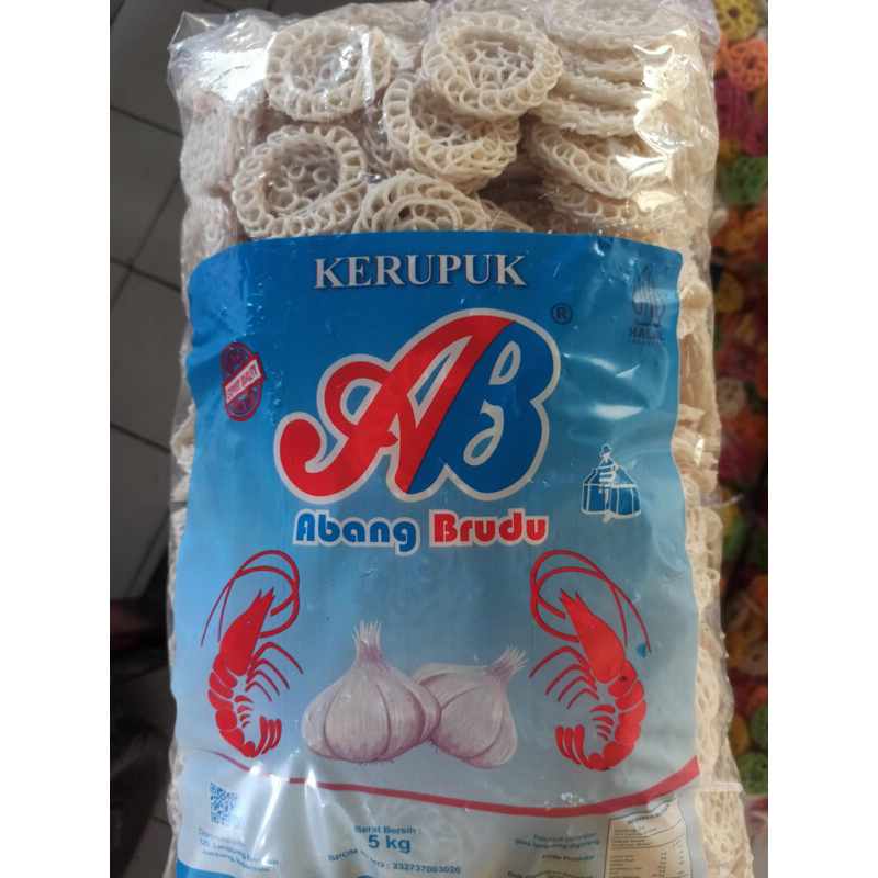 

KERUPUK MENTAH MAWAR BESAR / JEBLES KEMASAN 5kg / 1 BAL