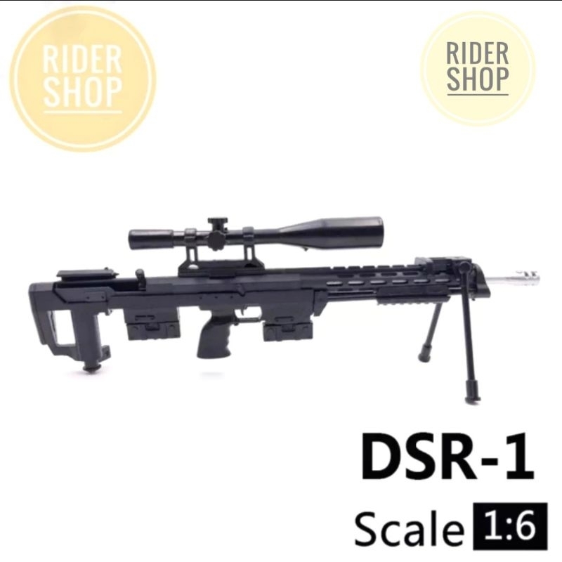 skala 1/6 miniatur sniper DSR 1 kitbash military militer figure pajangan dan pelengkap Gundam PG