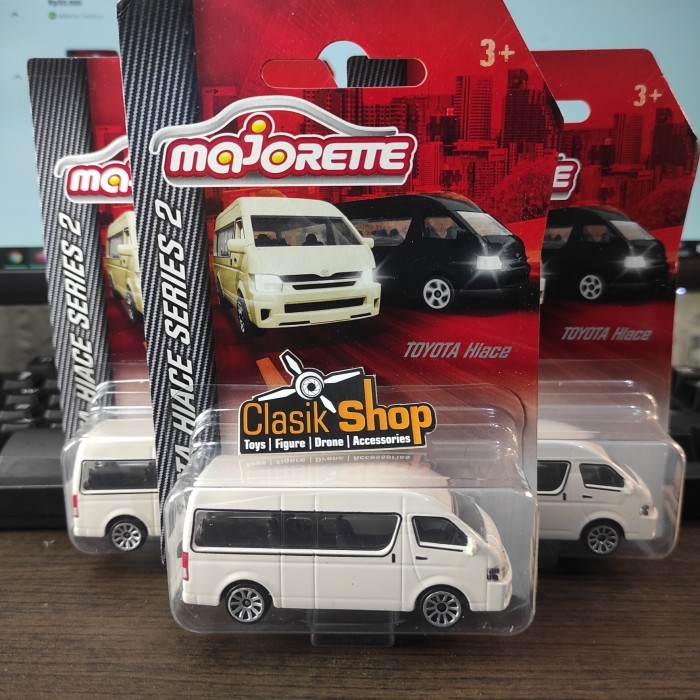 Majorette Street Cars Toyota Hiace Putih / white New Arival