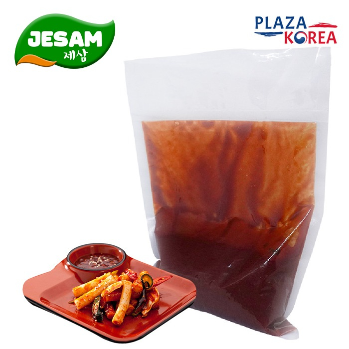 

TTEOKBOKKI SAUCE FRESH JESAM 630 GR - SAUS TOPOKKI SAOS TOKPOKI KOREAN RICE CAKE TTEOK KUE BERAS KHAS KOREA