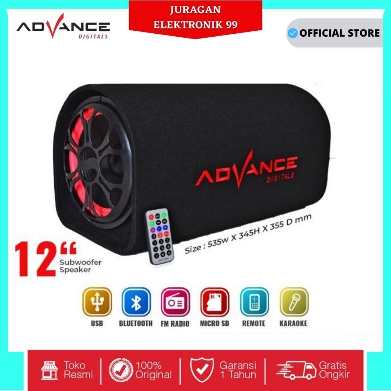 SPEAKER ADVANCE T105 BT | t105bt  12inc Murah