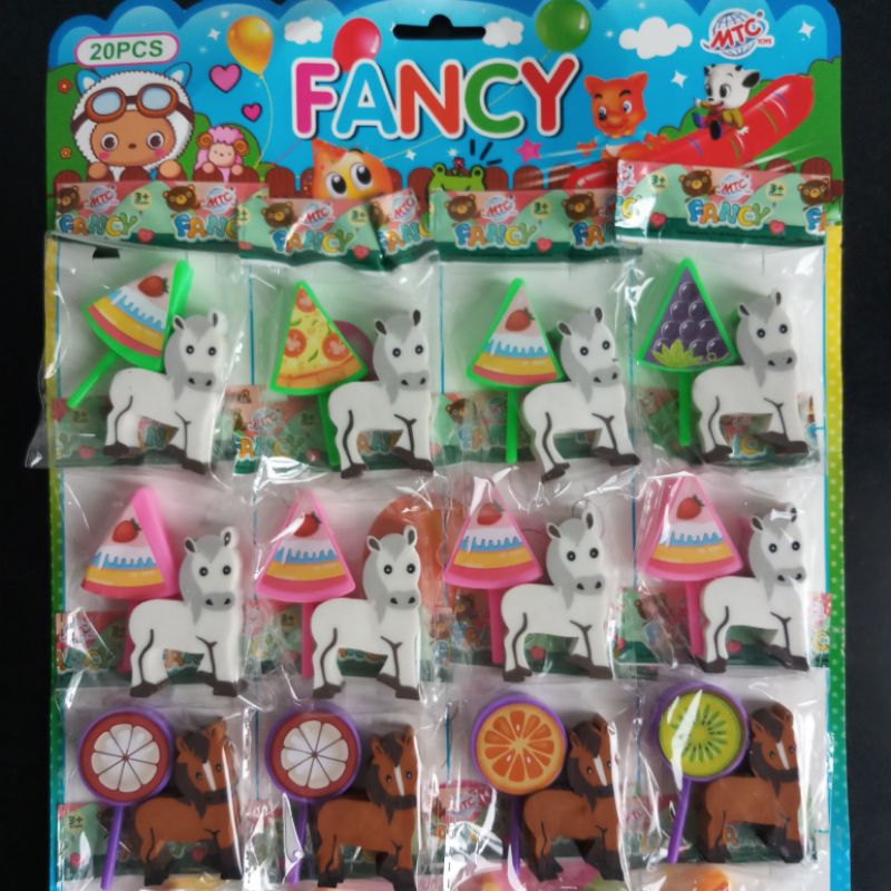 

penghapus pinsil + aksesoris fancy 1 pcs mainan
