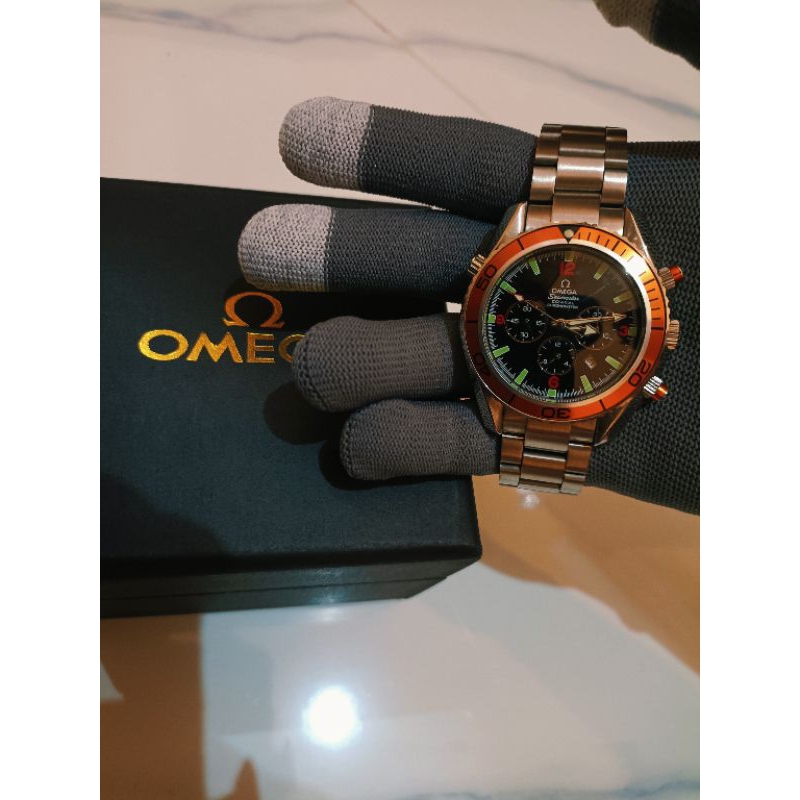 Jam Tangan Pria Automatic Omega Seamaster Planet Ocean 7750