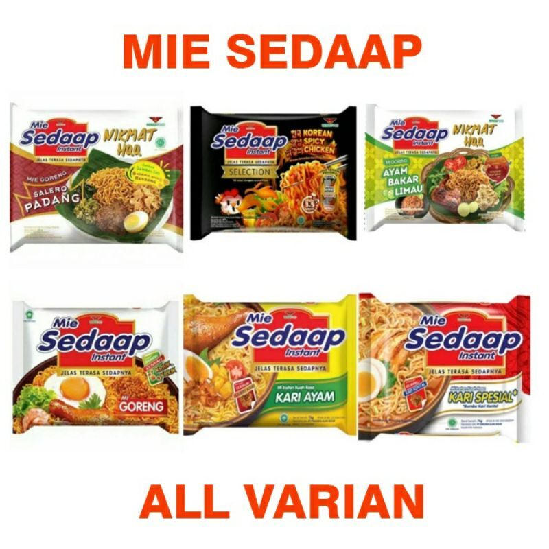 

Mie Sedaap Goreng || Mie Sedaap Kuah || Mie Sedaap Kari Spesial
