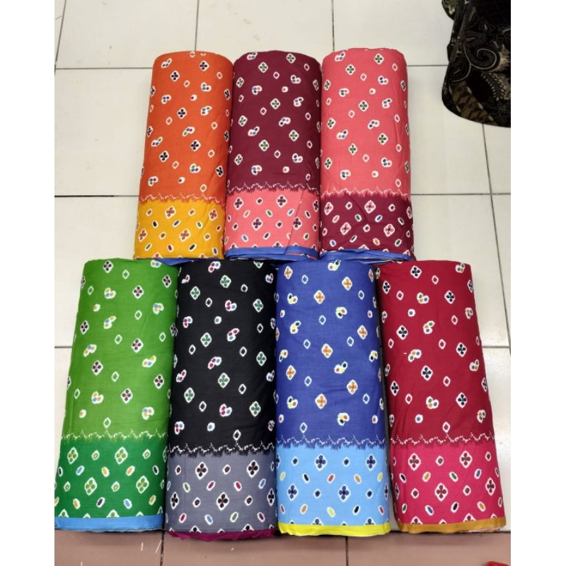 kain batik jumputan bahan batik katun motif jumputan