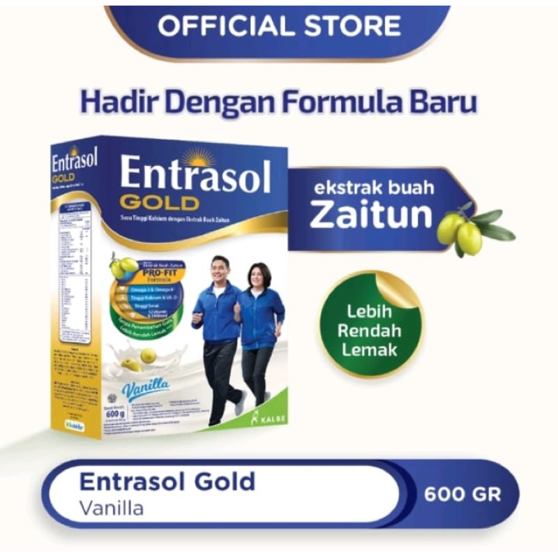 

Entrasol Gold Vanilla / Coklat 580gr & 600gr