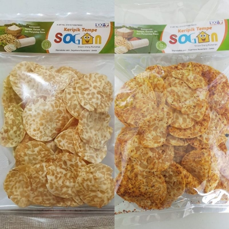 

《Khusus Grab & Gojek》Keripik - Kripik Tempe Sogan Vegan & Vegetarian