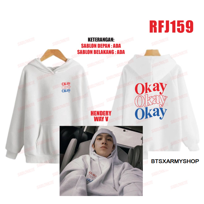(RFJ159) HOODIE SWEATER WAY V HENDERY OKAY OKAY OKAY