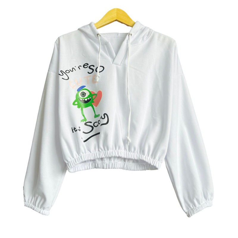 YOU RESSO CUTE CROOPE SWEATER HOODIE