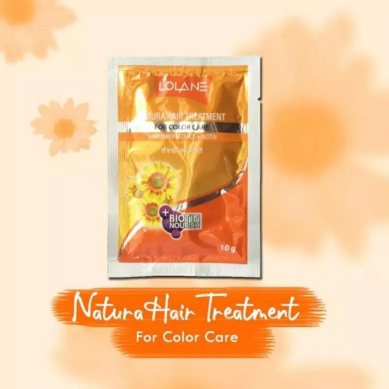 MASKER RAMBUT LOLANE NATURA HAIR TREATMENT [ isi 12 saset ]