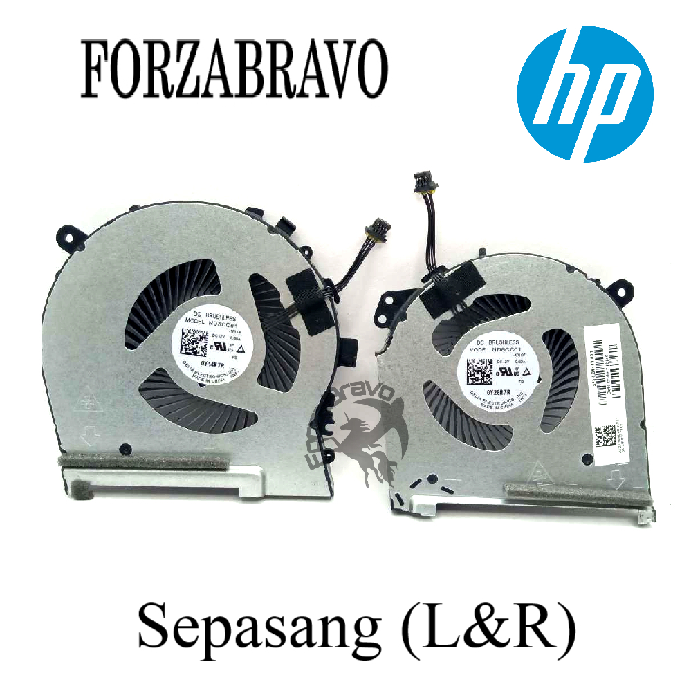 HP Laptop Kipas Fan CPU Omen 15-DH DH002NR 15-DH0015NR TPN-C143 L64443 L&R (Bergaransi)