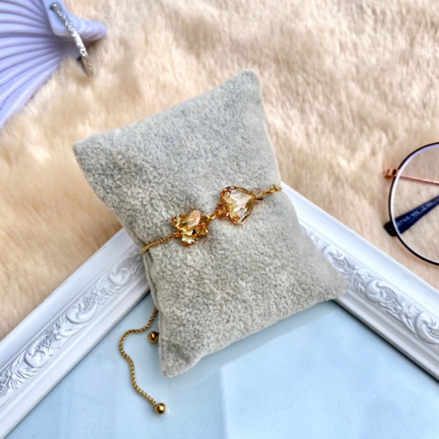 Gelang Tangan Wanita Serut Swarovski