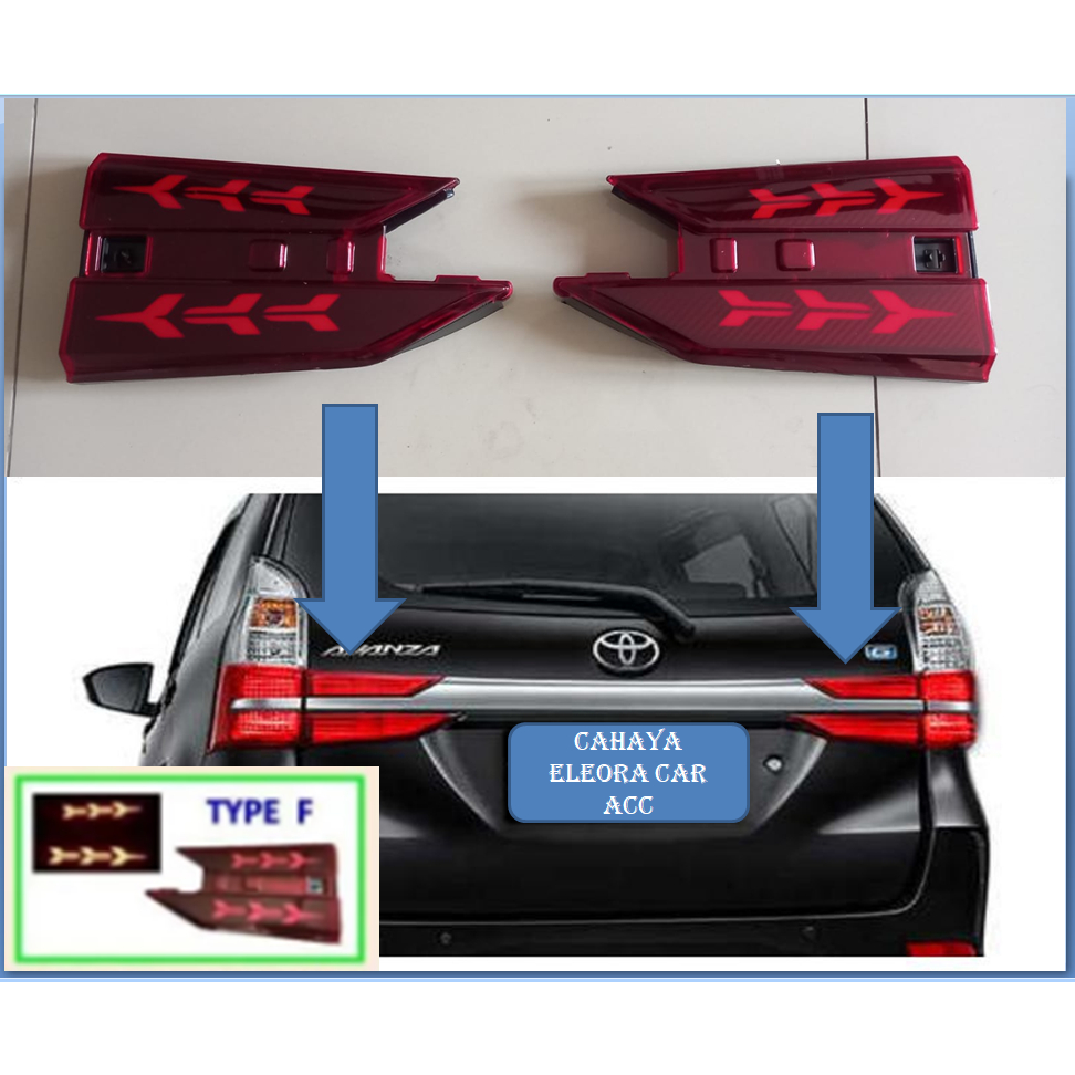 Jual LAMPU STOP REFLEKTOR ALL NEW AVANZA 2019 - REFLEKTOR BAGASI BELAKANG AVANZA 2019 - Lampu LED Re