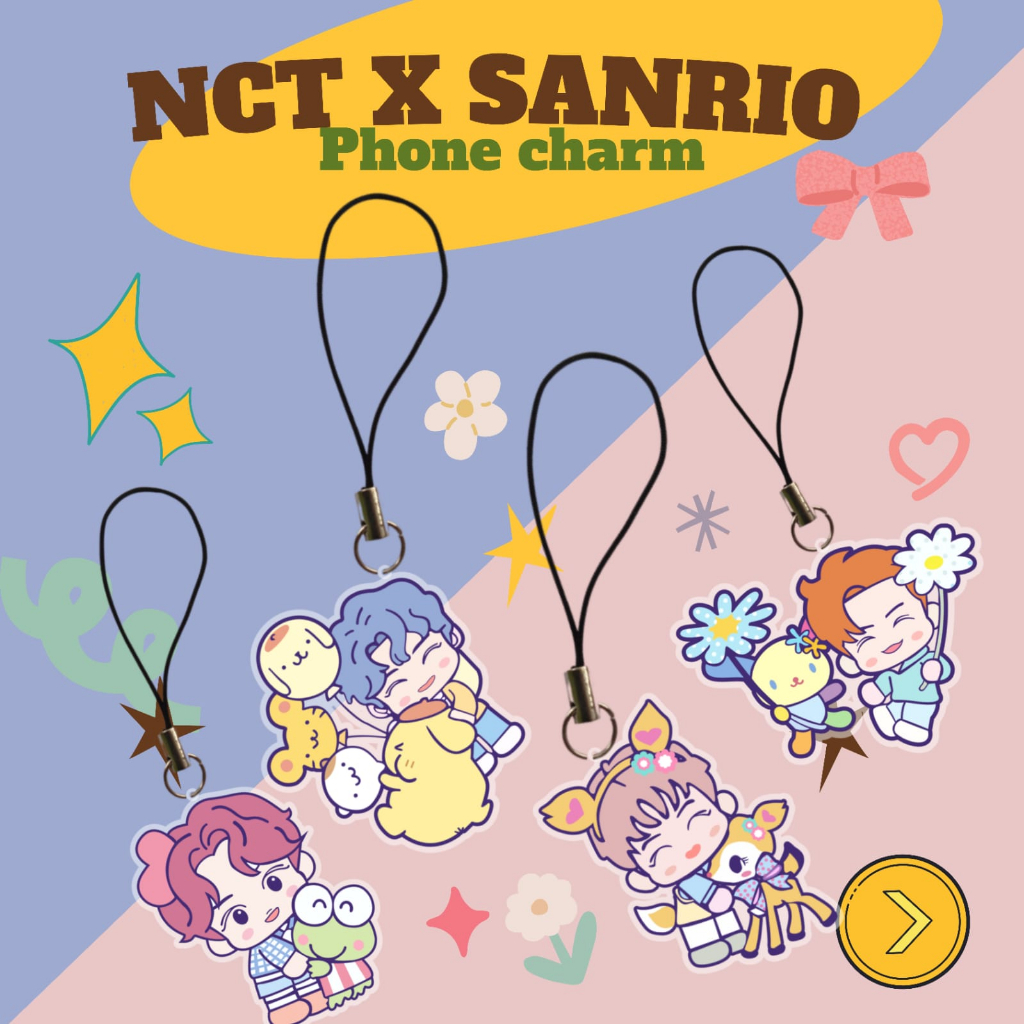 PHONE CHARM GANTUNGAN HP KPOP NCT SANRIOO LUCU