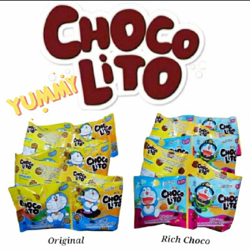 

choco lito mini chocolate chips cookies eceran 1000 | pack isi 10 bks