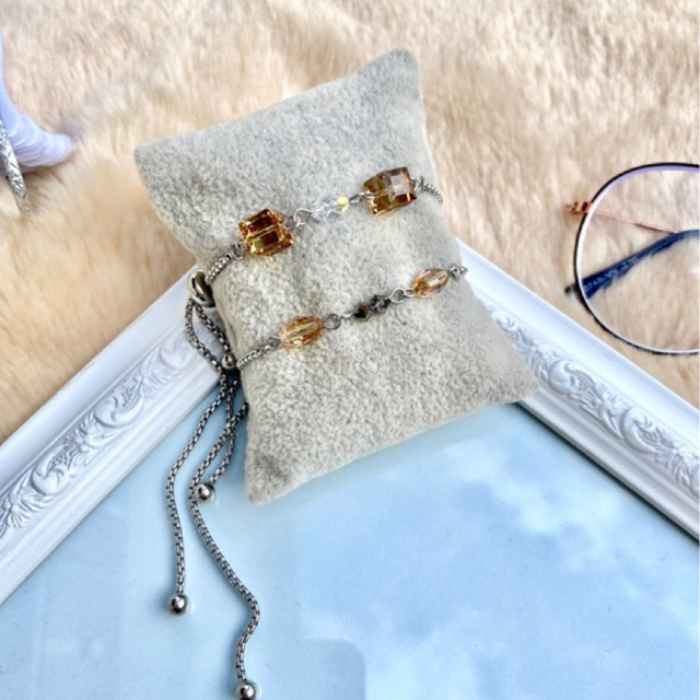 Aksesoris Wanita Gelang Serut Swarovski