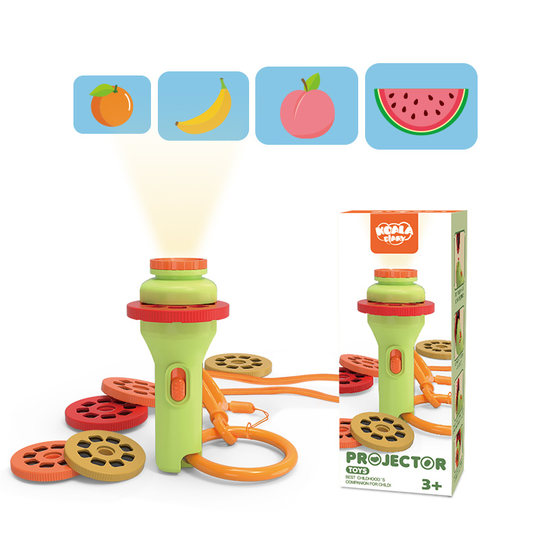 Koala Diary Mainan Edukasi Senter Proyektor Cerita Motif Kartun Hewan / Buah / Profesi Untuk Anak La