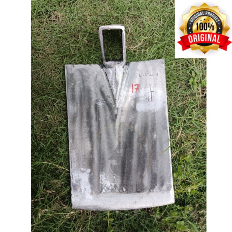 cangkul asli baja wojo isen anti lengket/ cangkul sawah / pacul sawah 17Cm / cangkul sawah cap garpu